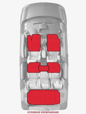 ЭВА коврики «Queen Lux» комплект для Audi RS3 (8P)